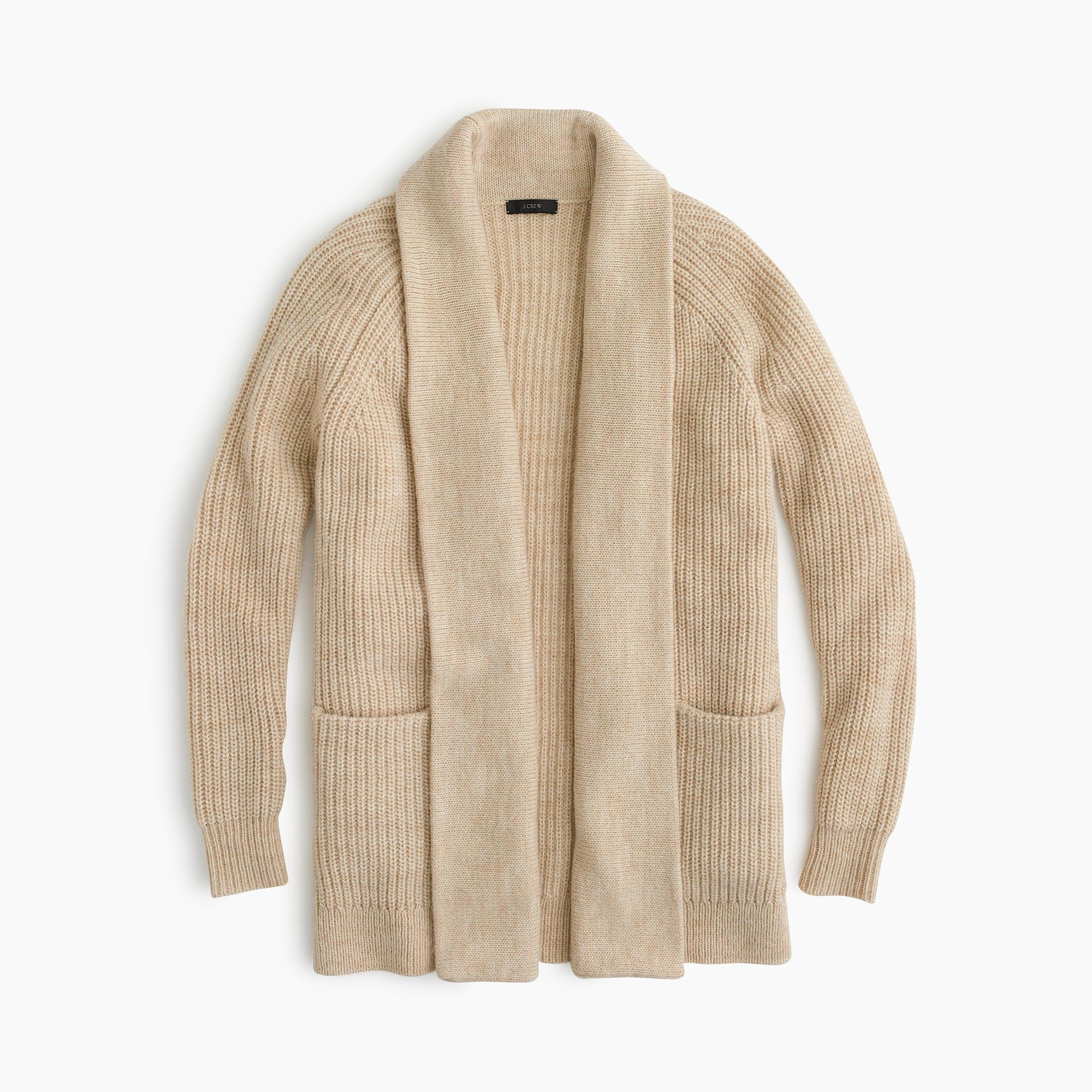 Lyst J.Crew Open Cardigan Sweater in Metallic